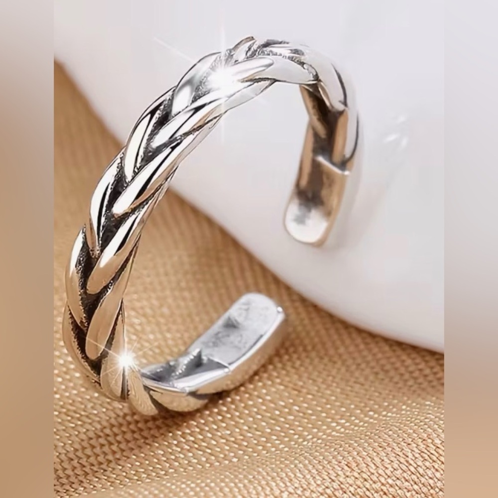 TOE RING Silver 925 Twisted NEW